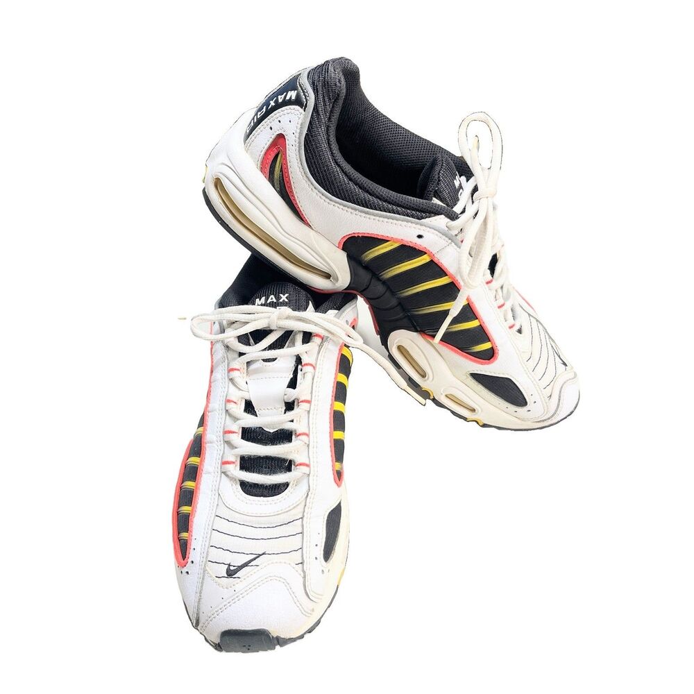 Nike Air Max Tailwind 4 White Black Bright Crimson Yellow AQ2567-109 Men Size 12